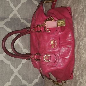 COACH 100% Genuine leather Fuschia MADISON SABRINA Bag